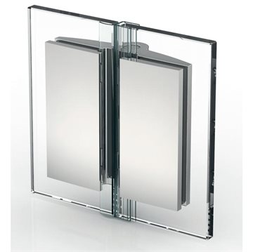 TURA glas till glas gångjärn - Rostfritt stål