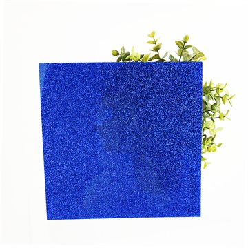 Mörkblå glitter akryl - Skär (HD006) - 3 mm
