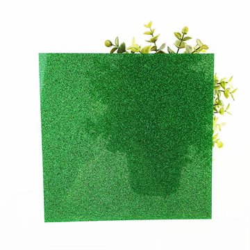 Grön glitter akryl - Skär (HD007) - 3 mm