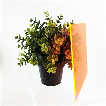 Plexiglas® Orange fluorescerande - 3 mm