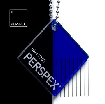 Akryl Perspex Blå transparent - 3 mm
