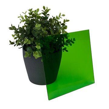 Akryl Gjuten Grön transparent (362) - 3 mm