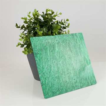 Grön marmor akryl - Skär (ALDSSW12) - 3 mm