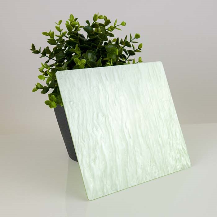 Ljusgrön marmor akryl - Cut (ALDSSW8) - 3 mm