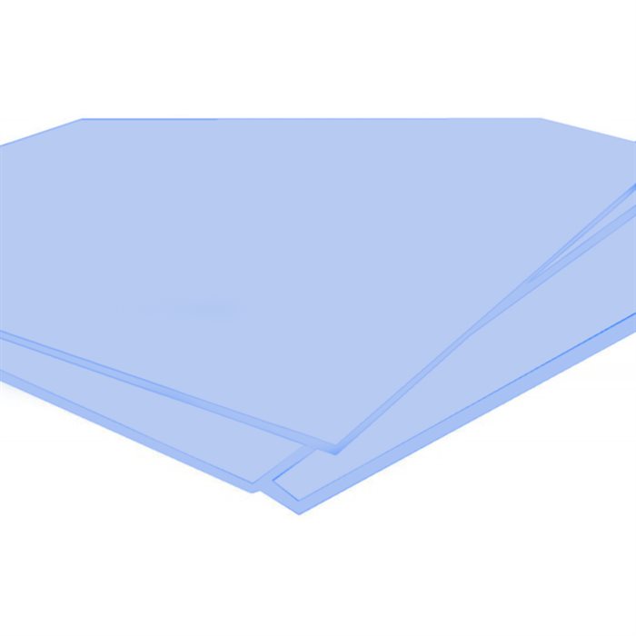 Pastellblå Akryl - Bubblegum Blå - Ljus tallrik 3050 x 2030 mm