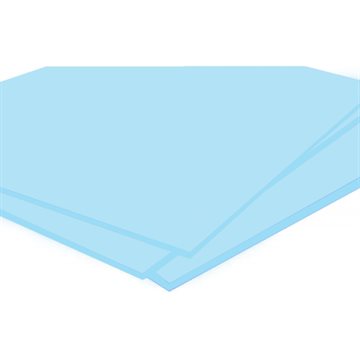 Pastellblå Akryl - Candy Floss Blå - Hel tallrik 3050 x 2030 mm