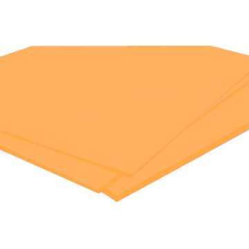 Pastell Orange Akryl - Orange Fizz - Hel tallrik 3050 x 2030 mm
