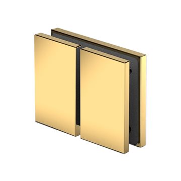 180 graders glas/glasfäste Guld - 2 st