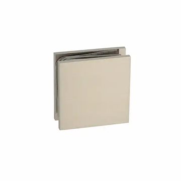Väggfäste för 8 - 10 mm glas - Borstad stållook - Berni