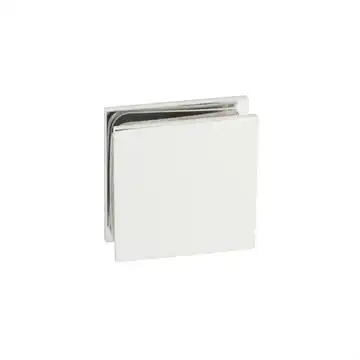 Väggbeslag för 8 - 10 mm glas - Blank krom - Berni