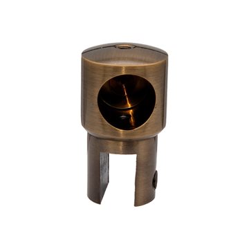 Stabiliseringsstång glashållare till 8 - 10 mm glas - Antik Mässing