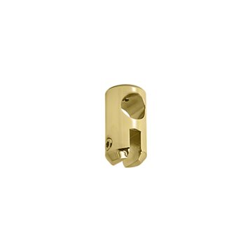 Stabiliserande hållare för stång 6 - 8 mm glas Genomgående, Blank mässing