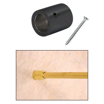 Duschstång vägg/tak fäste - Ø19 mm - Matt svart
