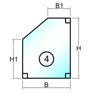 4 mm kaminglas på mål - skär i storlek - Figur 4