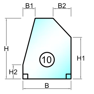 2-glas ljuddämpande isolerglas 6+4 mm - Figur 2
