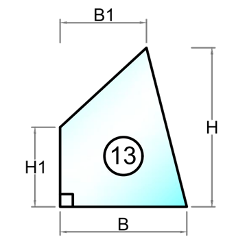 Härdat glas med polerad kant - Figur 13