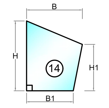 Härdat glas med polerad kant - Figur 14