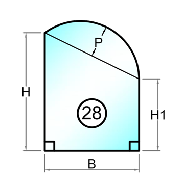 2-glas ljuddämpande isolerglas 6+4 mm - Figur 28