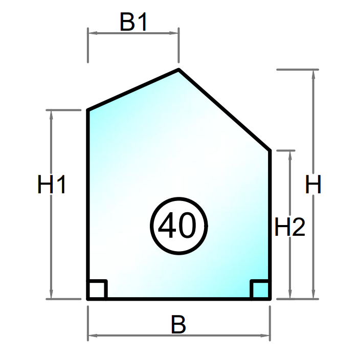 2-glas isolerglas - Figur 40