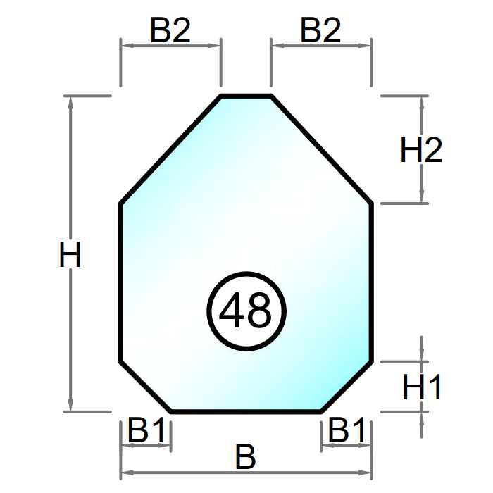 Akryl klar - Laserskärning - Figur 48