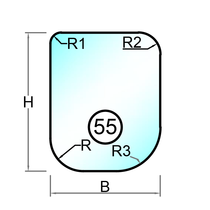 3-glas isolerglas - Figur 55