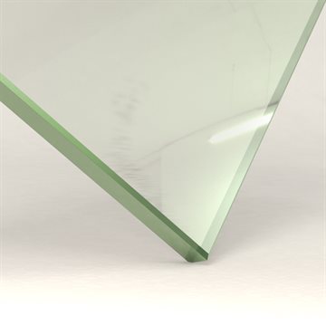 3 mm härdat glas med vass kant - Figur 40