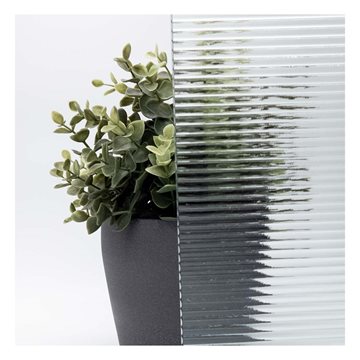 8 mm härdat VISIOSUN horisontellt mönster med polerad kant