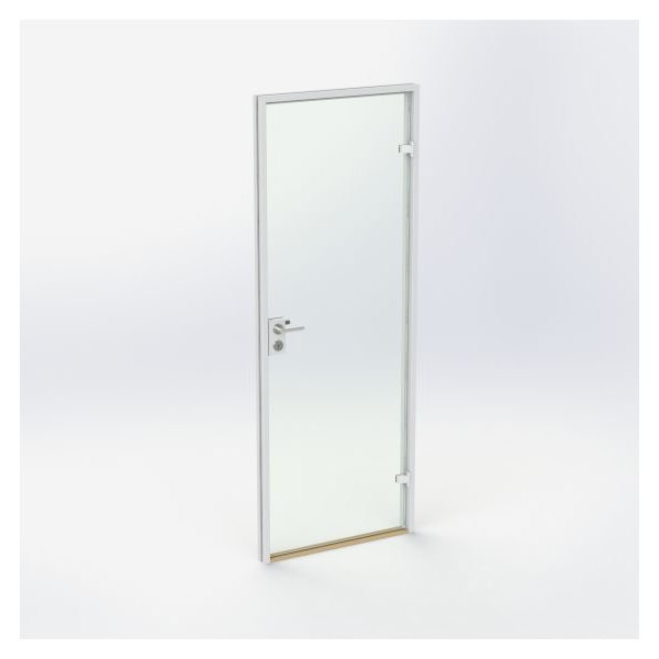 Glasdörr - Vit - M8: 790 x 2090 mm