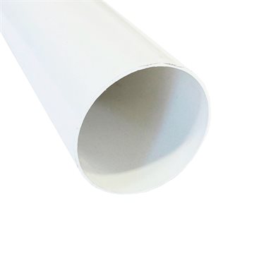 Avloppsrör i vit plast - 2980 mm