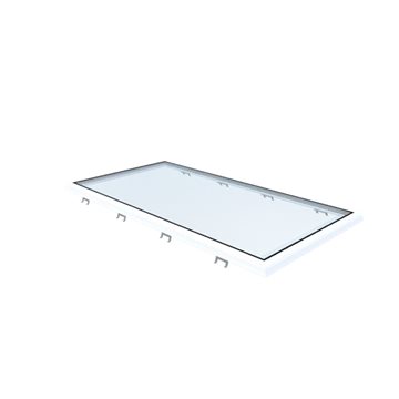 VITRIA platt takfönster - 100 x 200 - Fast - PVC 20/00 Kant