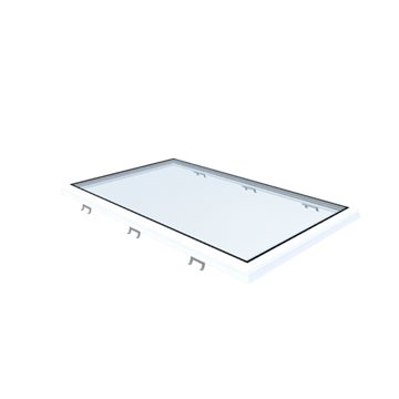 VITRIA platt takfönster - 90 x 150 - Fast - PVC 20/00 Kant