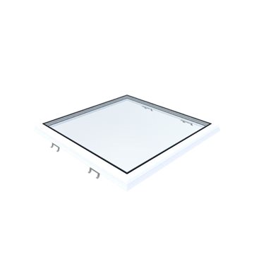 VITRIA platt takfönster - 90 x 90 - Fast - PVC 20/00 Kant