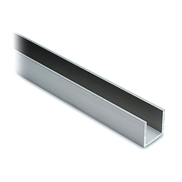 U-profil Borstad stål look 2,5 m, 15x15x15x2 mm