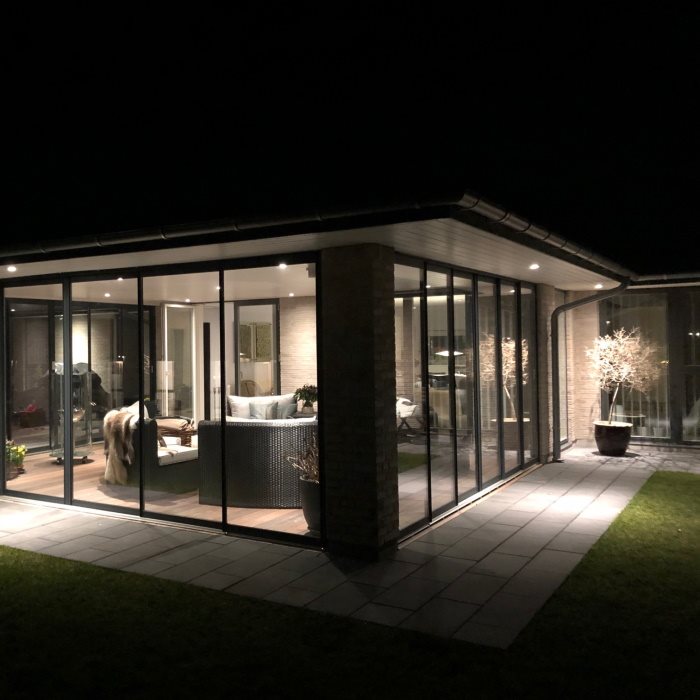 Uterum - skjutdörrar