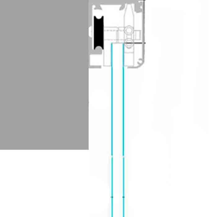 Skjutdörr med "soft close" - Efter mått - Takmontering