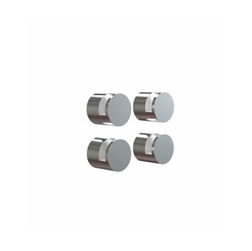 Spegelhållare till spegel 3-6 mm - Matt - 4 st