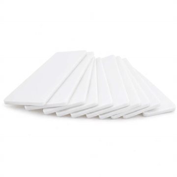 HARPUN Glaskloss 100x30x2 mm - Vit - 1000 st.