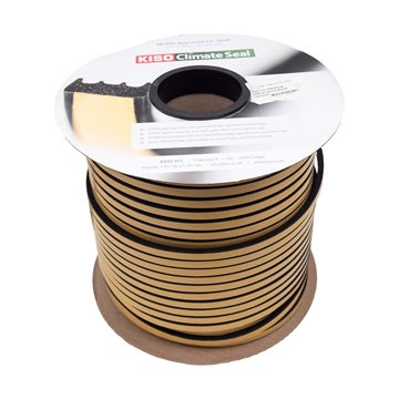 Svart Glasband 4 x 10 mm - 125 meter