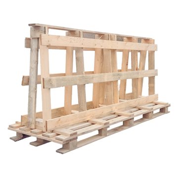 Glasstativ (modell A) i IPPC-trä - 2400 x 1000 x 1670 mm